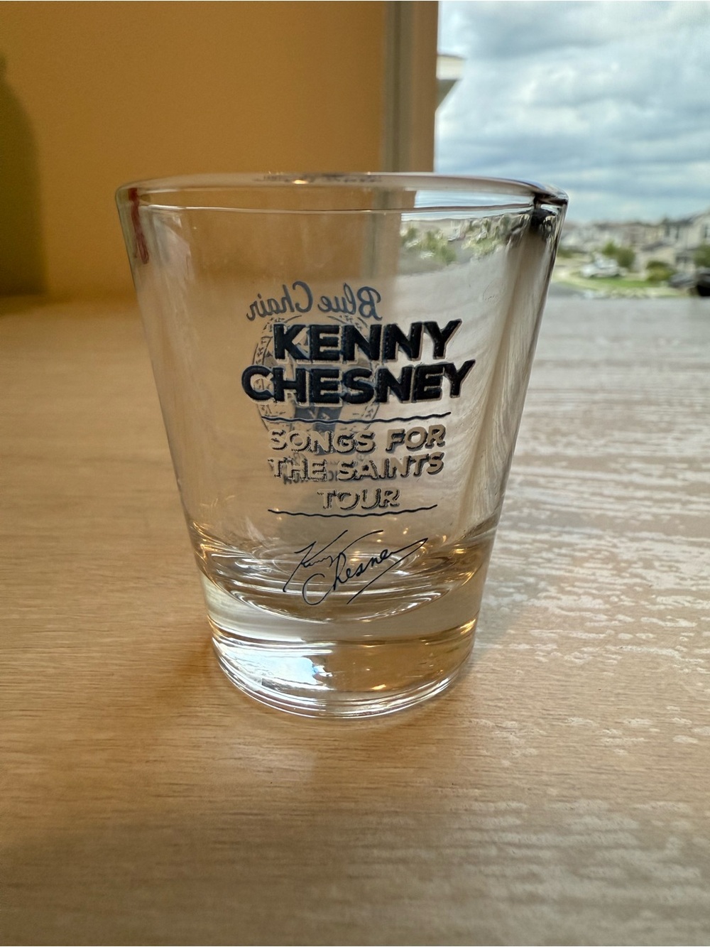 Kenny Chesney Songs for the Saints Tour x Blue Chair Bay Shot Glass